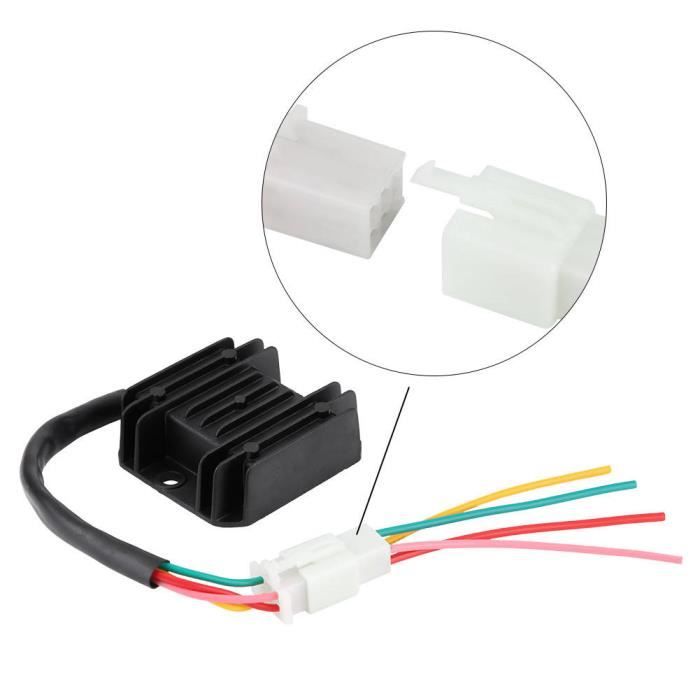 Régulateur Redresseur 4 Fils Pour Moteur GY6 50-150cc - Scooter, Quad, Bateau