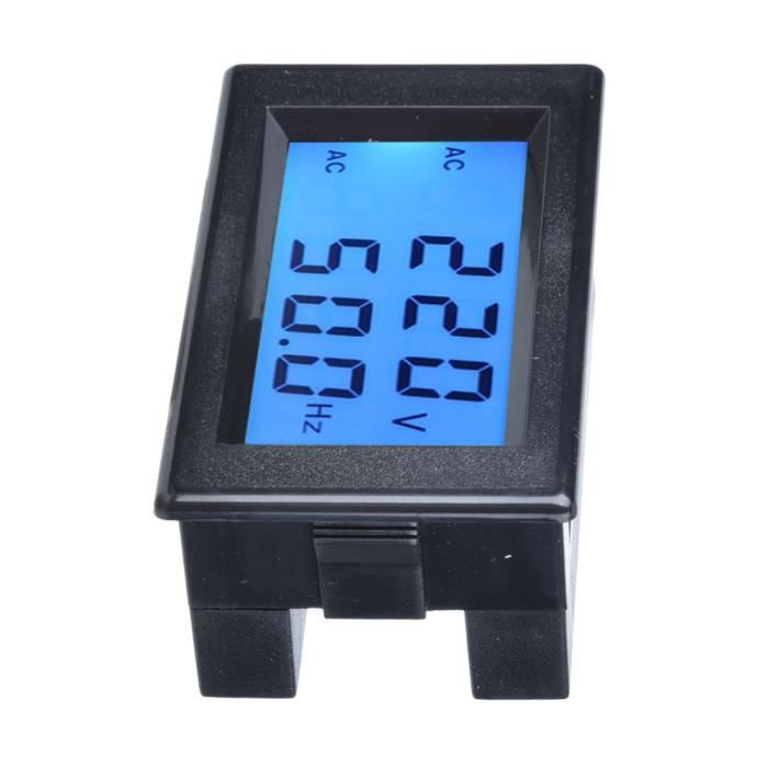 Runleader Jauge Température Moteur LCD + Voltmètre - Alerte Programmable, Horloge - Pour Moto, ATV, Générateur