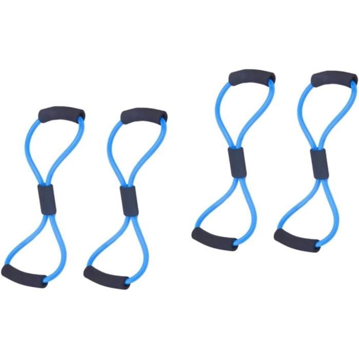 Baoblaze Extenseur Pectoraux à Ressorts – Poignée Bois, 5 Ressorts Métal, Entraînement Complet