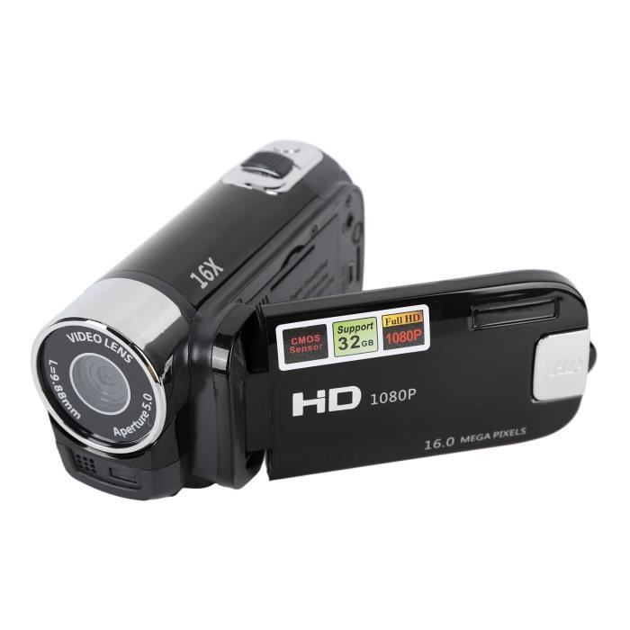 Appareil Photo Numérique Compact - Écran TFT Rotatif 2,7 Pouces - 16 MP - Vidéo 1080P - Zoom Numérique 16x - Lumière LED - Cadeau Pour Enfants, Débutants - 4