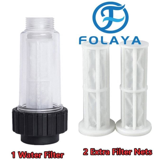 Filtre à eau pour nettoyeur haute pression Karcher - FOLAYA - 4.730-059.0 - Filetage intérieur en laiton