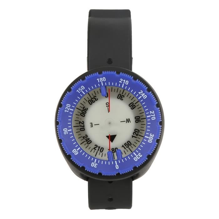 Boussole De Plongée 50m Lumineuse Magnétique Étanche Avec Collier De Serrage - Idéale Pour Sports Nautiques