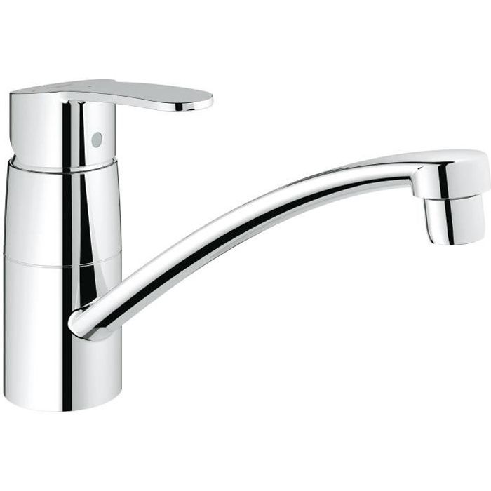 GROHE Mitigeur évier Eurostyle Cosmopolitan 32230002 - Bec bas - Bec tube pivotant 140° - Chrome