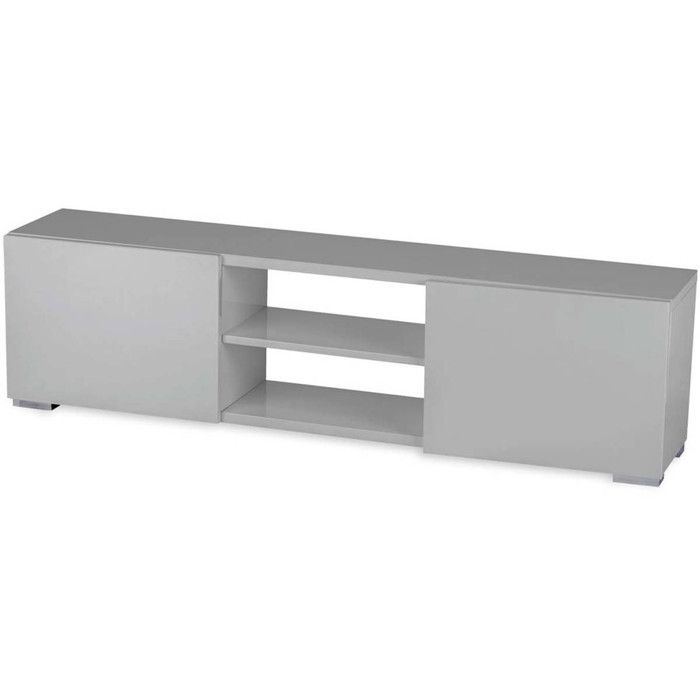 Meuble TV Frida - 155 x 31 x 42 5 cm - Gris Meuble TV Frida - 155 x 31 x 42 5 cm - Gris