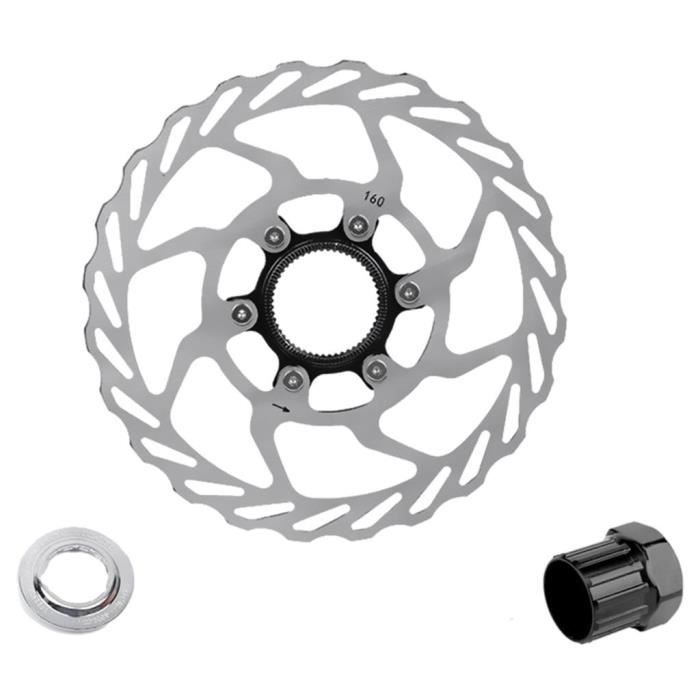 Rotor De Frein à Disque Vélo – Acier Inoxydable 420, 160 Mm, 6 Trous, Doré, Pour VTT/route, Résistant à L'usure