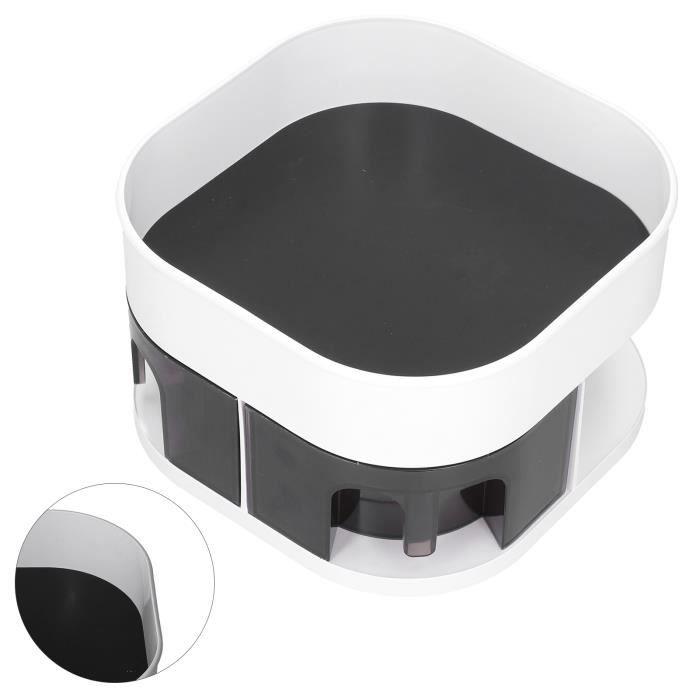 IMIKEYA Étagère Rotative De Cuisine Multifonctionnelle Support De Rangement Créatif Pour Épices Et Cosmétiques Organisateur Pratique à Double Niveau