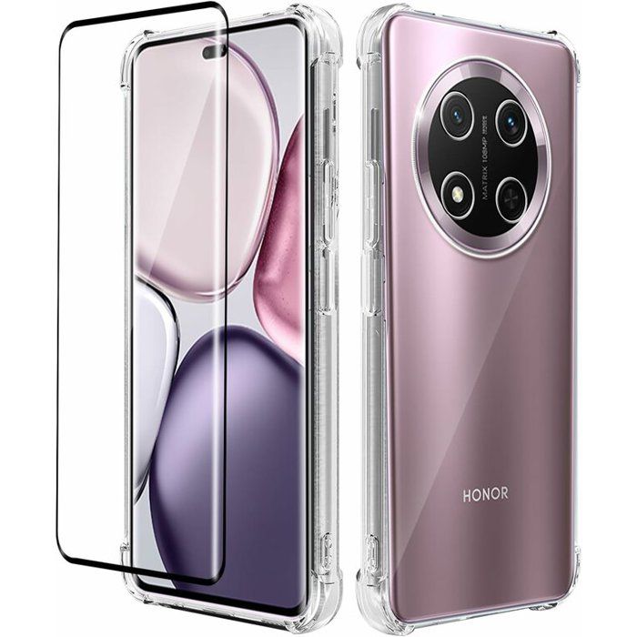 CAUHENYEE Trasparente Cover per Honor Magic 7 Lite Custodia, Cover in TPU ultrasottile, Flessibile e Trasparente, Antigraffio, Antiurto