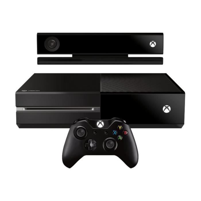 Microsoft Xbox One Console de jeux 500 Go HDD noir mat avec Kinect