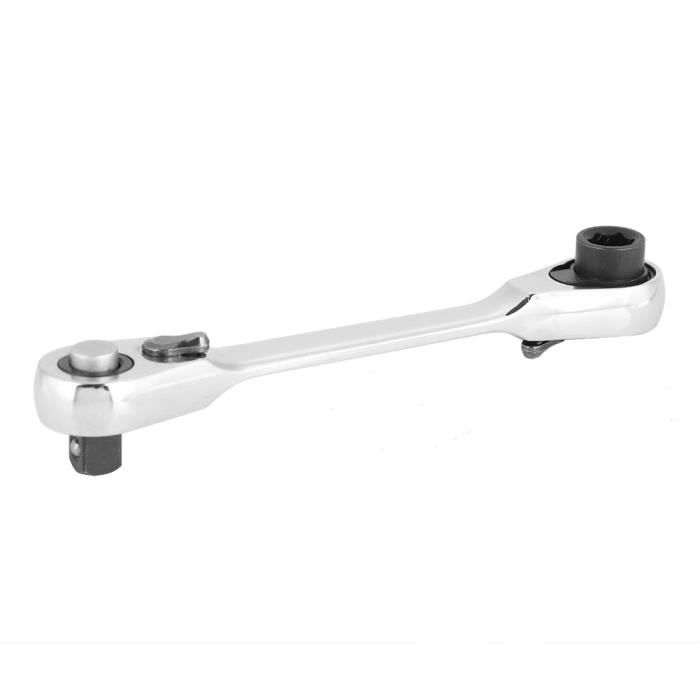 Clé à Cliquet Mini SabreCut 6,3mm - 72 Dents - Tête Flexible - Acier Chrome Vanadium - Pro