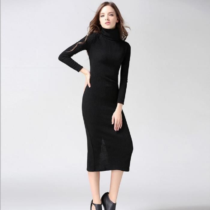 robe longue pull hiver