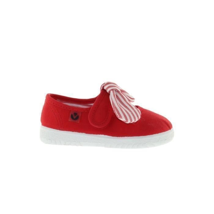 Victoria Chaussures de lifestyle enfant - VICTORIA - Mercedes - Rouge - Fermeture scratch - Semelle extra souple 20% caoutchouc recyclé