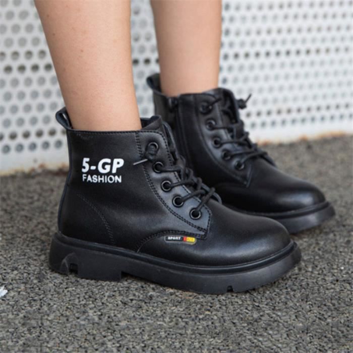 BOTTE Fille Bottes Martin pour enfants de style britannique en