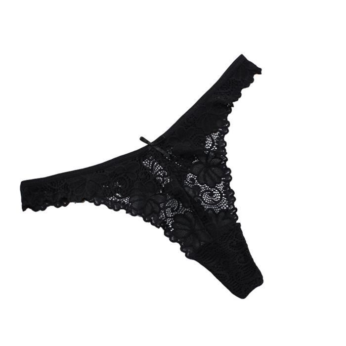 String hotsell noir dentelle