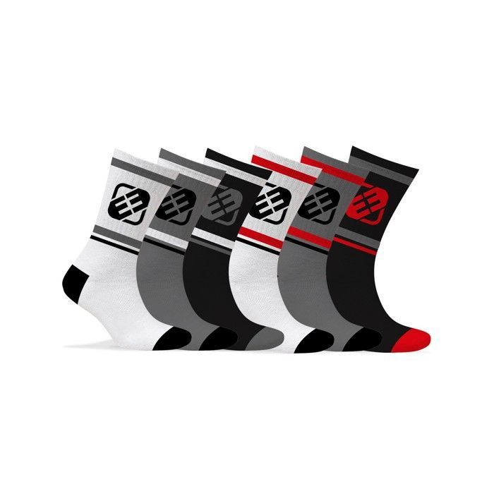 Chaussette Homme Sport Douces - Lot de 6 - Chaussettes Hautes Homme, Tennis, Tissage avec Coussinés