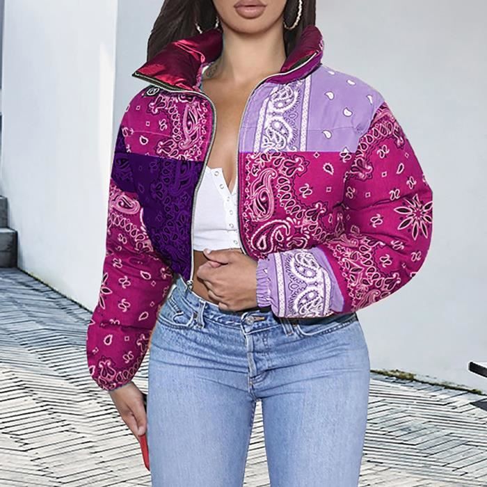 Vêtements Rembourrés En Coton De Vêtements De Pain Imprimés Par Col