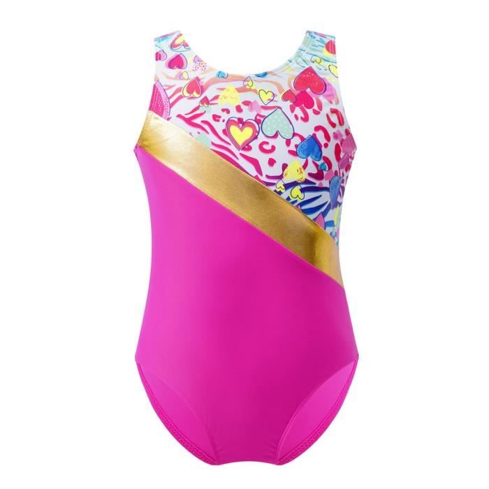 Inhzoy Maillots de Bain 1 Pi ce Fille Enfant Justaucorps
