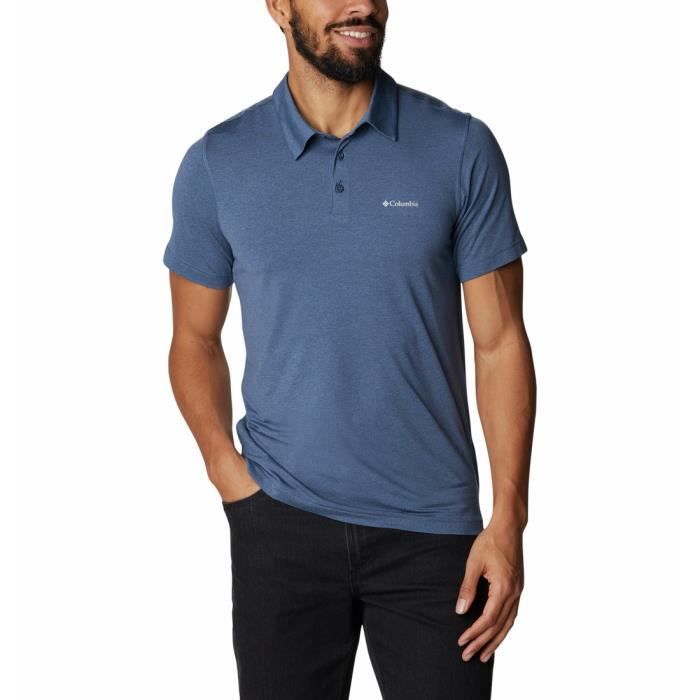 Maillot Columbia Highroad Homme - Bleu, Manches Courtes, Respirant Pour Vélo