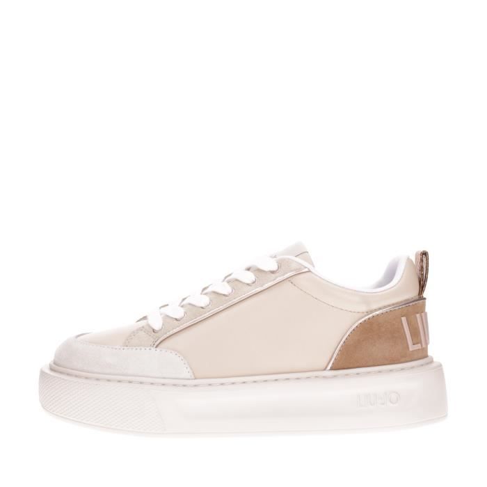 Liu jo Baskets Femme Beige Bf2101p0304 s1414 Beige Cdiscount Chaussures