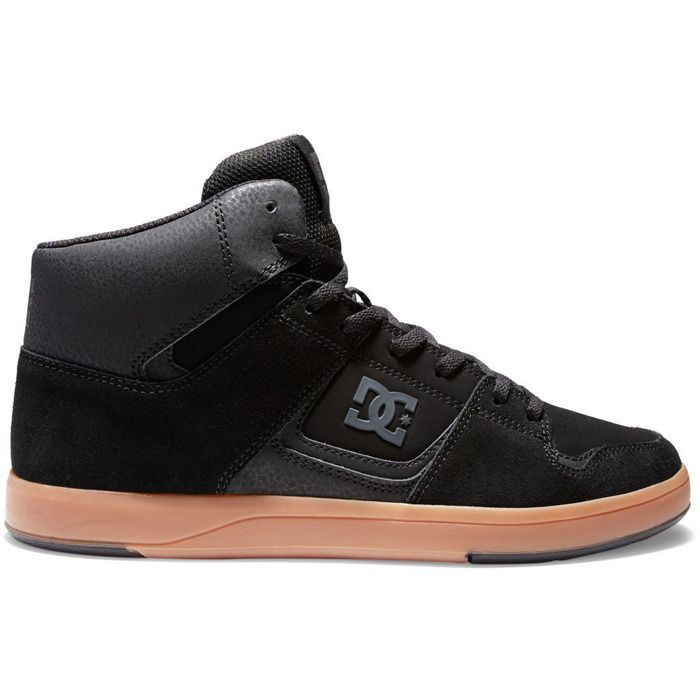 Baskets DC SHOES Cure hi top ADYS400072 BLACK/GUM Homme Cuir