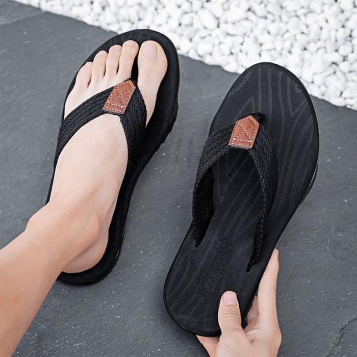 Hommes été Pantoufles Plage Sandales Intérieur Et Extérieur Chaussures Décontractées Hommes