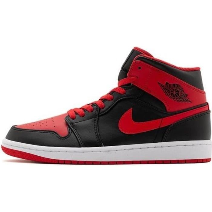 Chaussures NIKE Air Jordan 1 Mid Noir Homme Adulte Cdiscount Sport