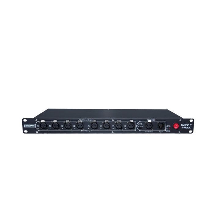Das Rack Splitter POWER LIGHTING SPLIT 2-8 RACK - splitter dmx 8 canaux rackable ...