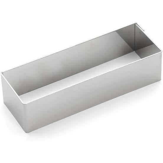 De Buyer Cercle Rectangle Inox 12x4 Cm - Moule à Entremets, Dressage Et Présentation Professionnelle