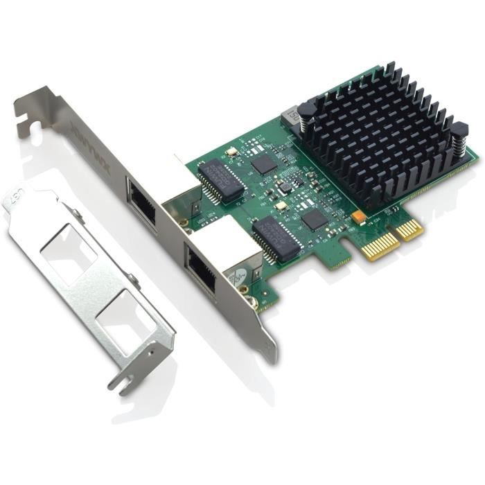 2.5Gb Pcie 2.1 X1 2*Rj45 Port Nic Carte Réseau Rtl8125B Ethernet Lan ...