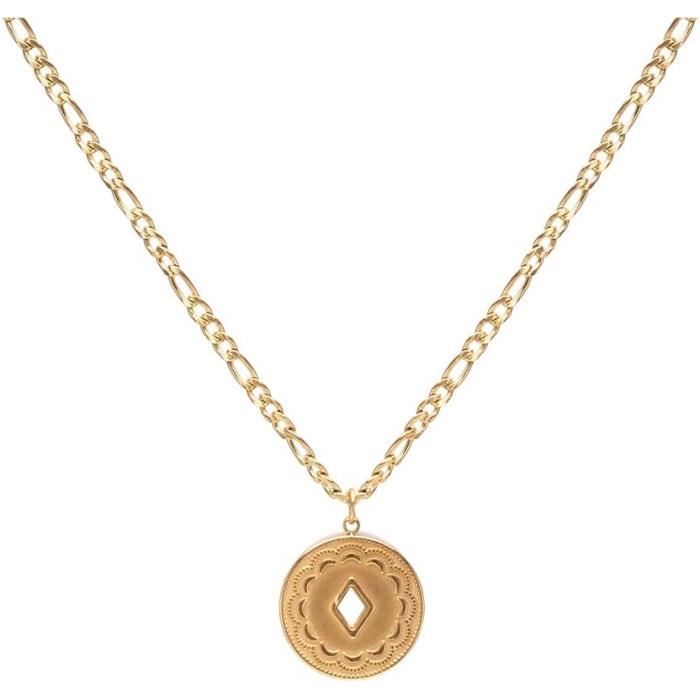 Set De Bijoux Homme INFINIONLY - Collier Et Bracelet En Acier Inoxydable Et Cuir Tressé, Style Mode Adolescent