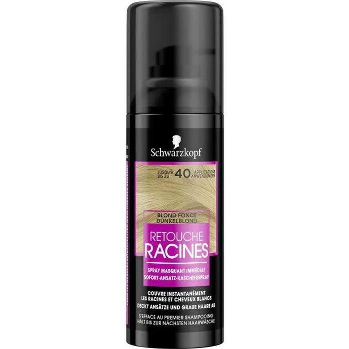 SCHWARZKOPF Retouche Racines Cheveux Blancs - Spray Masquant Racines Cheveux