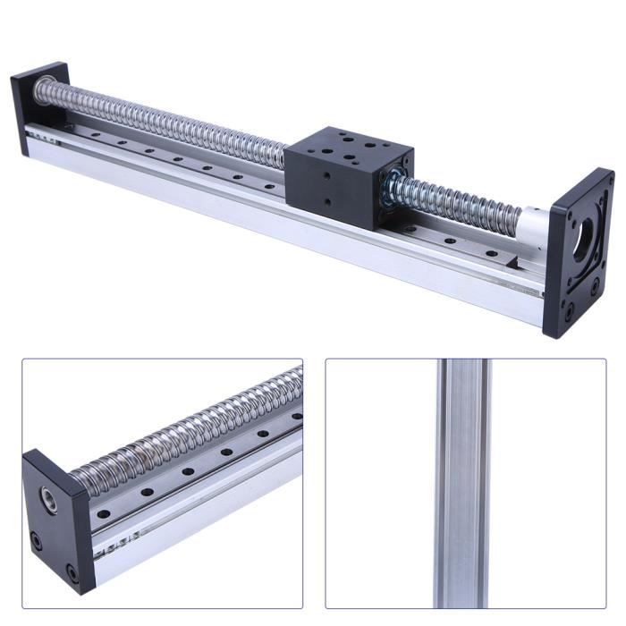 PATIKIL 4 Supports De Guidage SK20 Aluminium – Pour Arbre Linéaire Ø 20 Mm – Fixation Rail Mouvement Précis