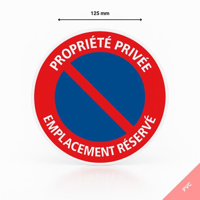 AUA SIGNALETIQUE Privatgrund-Schild – 230 Mm, Aus PVC Oder Aluminium, Französische Herstellung