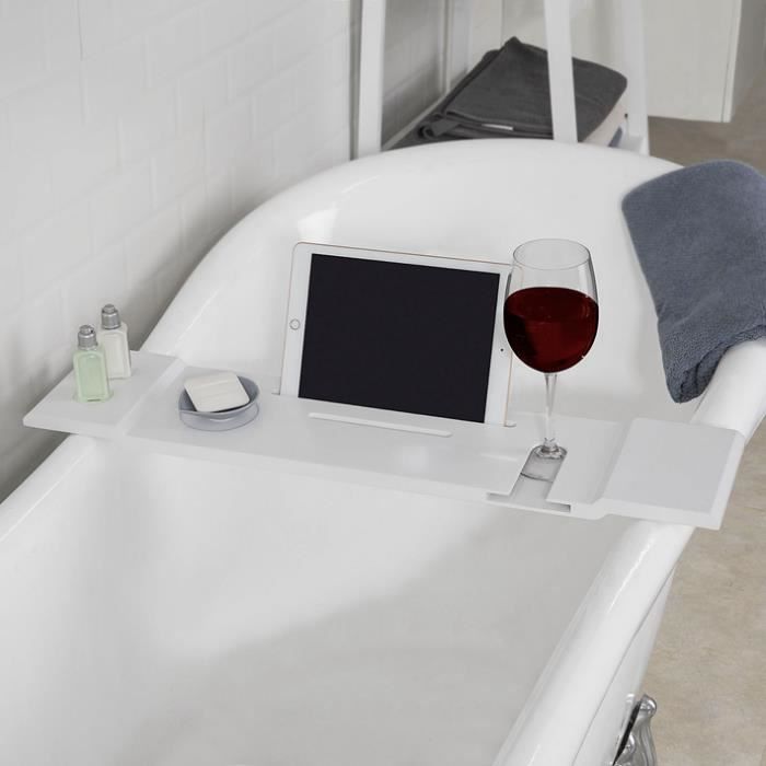 Sobuy Frg104 W Pont De Baignoire Porte Savon Et Gel Douche Serviteur De Baignoire Longueur 70cm Blanc Achat Vente Colonne Armoire Wc Sobuy Frg104 W Pont De Baignoire Porte Savon