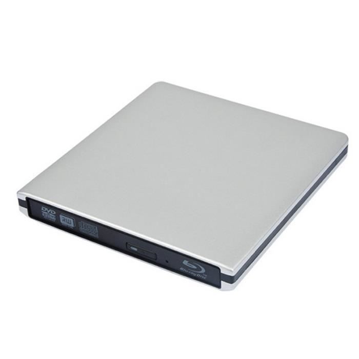 Lecteur de DVD Blu Ray Externe 3D USB 3.0 Portable Bluray DVD