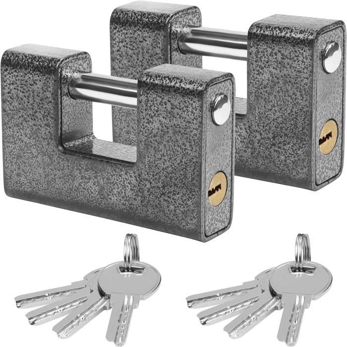 Cadenas Extérieur Ultra Robuste Kurtzy - Avec 5 Clés - Dimensions 9.3x6.8x2.8 Cm - Neuf Sans Emballage