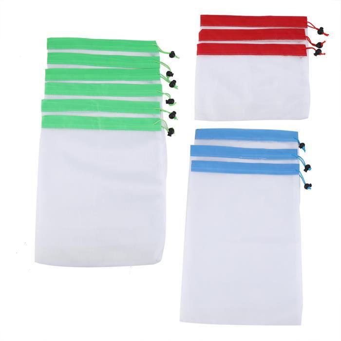 Set De 3 Sacs Filet Pour Jouets De Plage Enfants - Sac à Dos, Séchage Rapide, Cordon Coulissant - Pour Transporter Jouets, Coquillages, Serviettes - 5