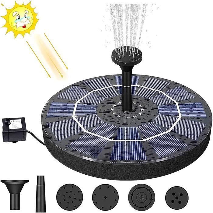 6 Buses Solaire Bassin Pompe Pour Décorations De Jardin,3.5 W Solaire