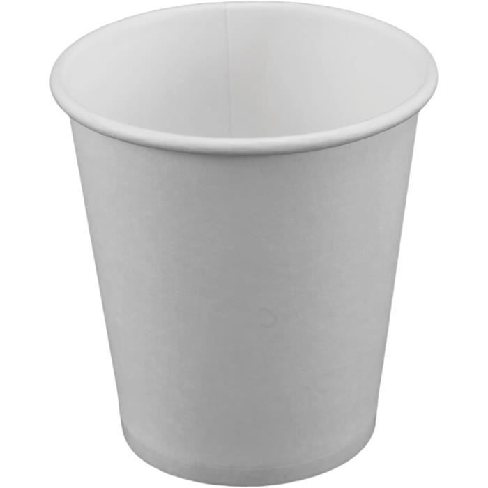 Lot De 100 Gobelets En Carton 3 Oz (90 Ml) – Jetables, Empilables, Pour Salle De Bain, Café, Fêtes, Camping - 3