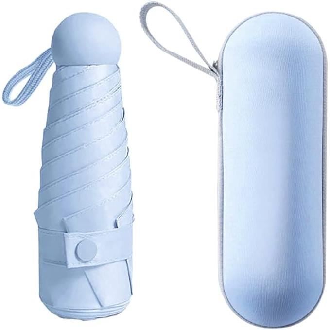 Mini Sac à Main Parapluie De Voyage Pliable - Compact Avec Anneau - Tissu Réfléchissant - Neuf