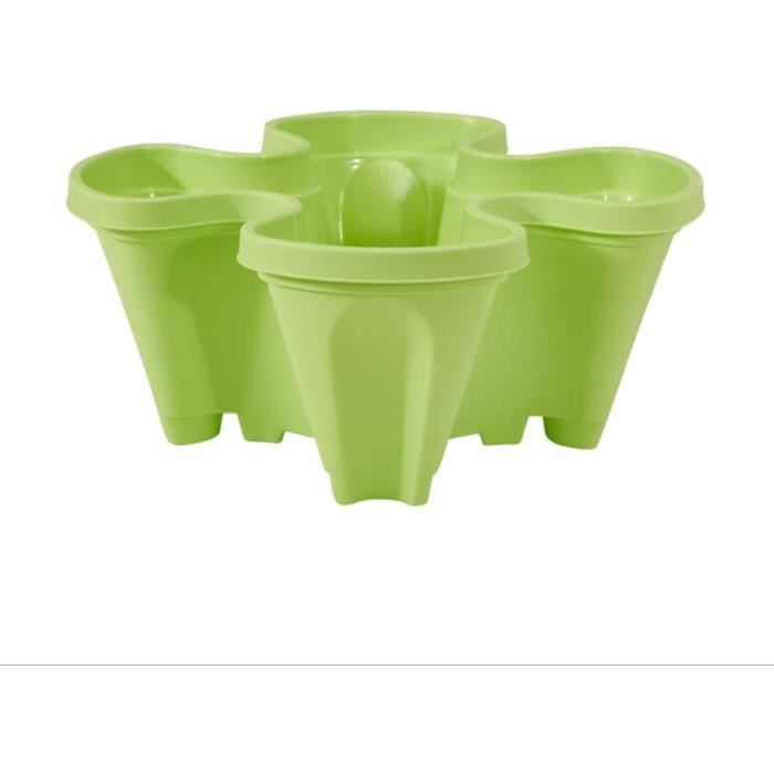 Tour De Jardinière Empilable 3 Niveaux Avec Roulettes - Pour Fraises, Légumes, Intérieur/Extérieur