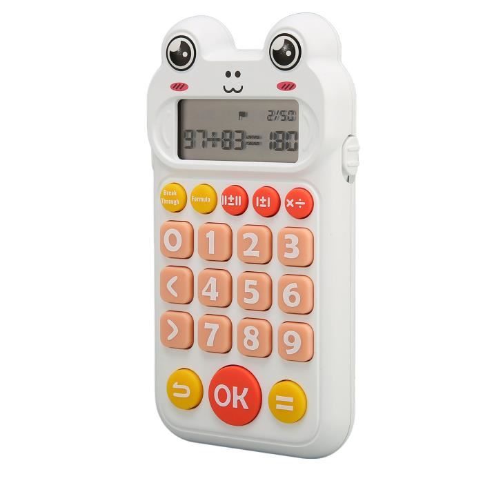 Jouet D'exercice Arithmétique, Calculatrice Mathématique Pour Enfants à 27 Touches En Silicone Et à Affichage Numérique, Machine D'apprentissage De