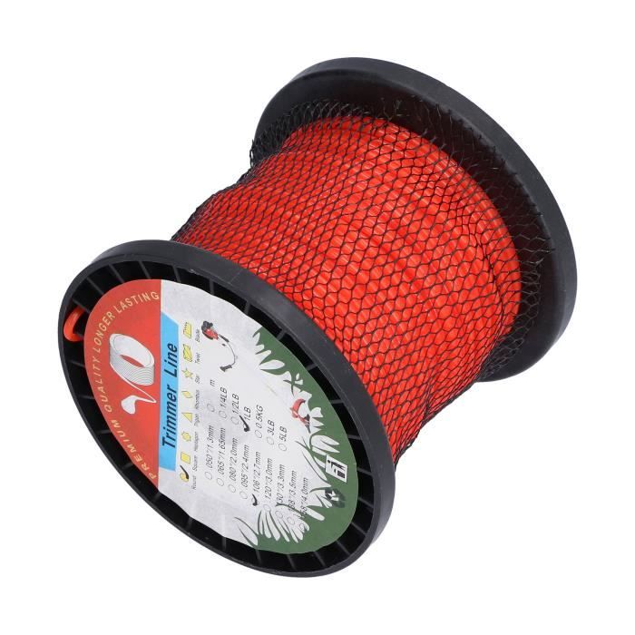 AIMIXUN Fil Débroussailleuse Nylon Rond 1,6mm X 100m Bleu - Bobine Fil Coupe Bordure Puissante