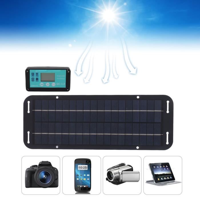 Panneau solaire autonome 50W avec contrôleur de charge MPPT 100A intégré Panneau solaire autonome 50W avec contrôleur de charge MPPT 100A intégré