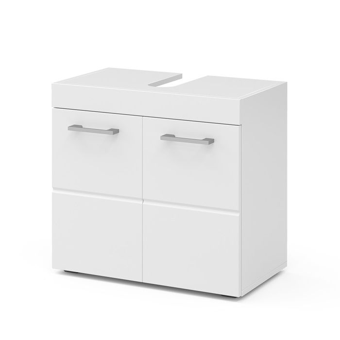 Meuble Sous-vasque VICCO Fynn - Blanc Brillant - 54x60 Cm - Neuf