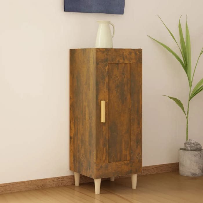 817432 vidaXL Buffet Chêne fumé 345x34x90 cm Bois dingénierie