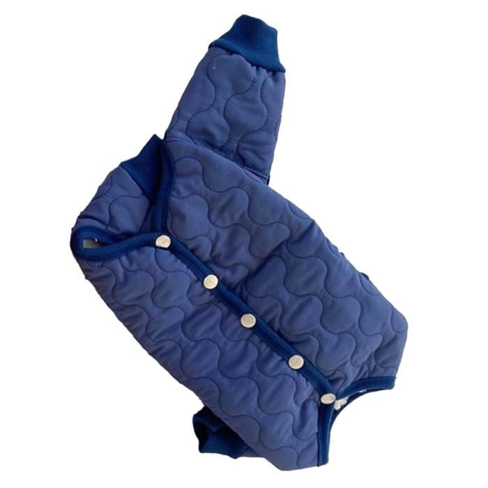 Meilleurs prix pour Vêtements pour chiens - VVIKIZY - Veste chaude à 4 pattes - Bleu - Manteau épais - Confortable
