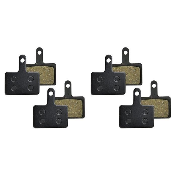 Plaquettes Frein Vélo Shimano - Lot De 4 Paires, Résine - Compatible Deore, XT, SLX, Alfine