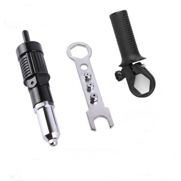 Tête Pistolet Riveteur M5 - Mandrin Fileté Acier Allié Pour Pose Écrou Rivet Manuel