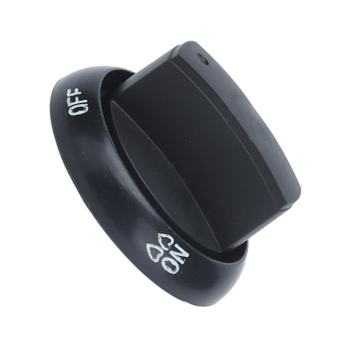 Boutons De Commande Noirs Pour Cuisinière Gaz - 2 Paires, Remplacement Universel, Plastique Durable