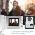 Cuque Système de porte téléphonique Système d'entrée audio-visuel pour interphone vidéo filaire pour appartement à écran-1